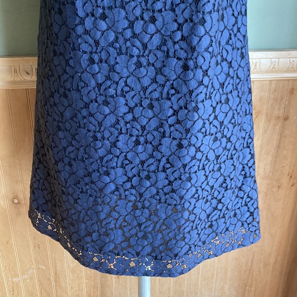 Blu Pepper Dresses Blu Pepper Navy Blue Lined Lace Dress Poshmark
